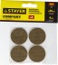 Накладки STAYER &quot;COMFORT&quot; на мебельные ножки, самоклеящиеся, ЭВА, коричневые, круглые - диаметр 35 мм, 4 шт 40914-35 купить в Когалыме
