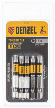 Бита T30x50, 5 шт. Denzel 7711323 купить в Когалыме