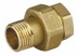 Соединитель GENERAL FITTINGS прямой с накидной гайкой, латунь, г/ш, 1/2&quot; 51037-G/S-1/2 купить в Когалыме
