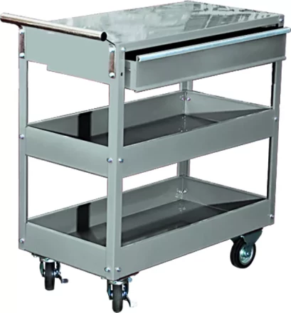 Тележка инструментальная 737 х 383 х 668 мм 3-секционная с ящиком  MATRIX 567345 купить в Когалыме