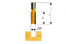 Фреза пазовая прямая ф14х20мм хв. 8мм Энкор 46014