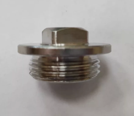 Заглушка GENERAL FITTINGS, 6-ти гранная головка с прижимной шайбой, никелированная латунь, наружная резьба, 3/4" 51099-3/4 купить в Когалыме