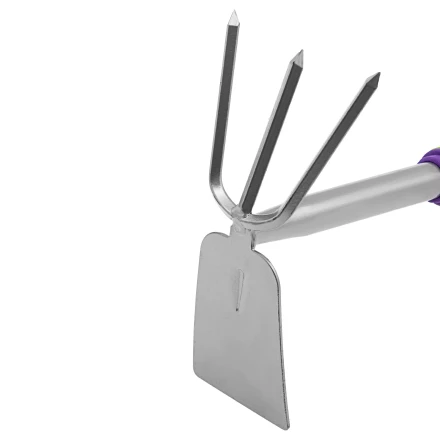 Мотыжка комбинированная 3-зубая Palisad, 85 х 190 х 275 мм, стальная, обрез. рукоятка, 630088 купить в Когалыме