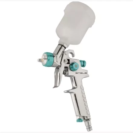 Пневматический краскопульт AG 810 HVLP, гравитационный, сопло 0,8 мм и 1 мм Stels 57361 купить в Когалыме