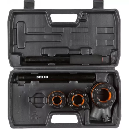 Набор DEXX: Клуппы трубные, с трещоткой 620мм, №3: 1/2", 3/4", 1" 28280-H3 купить в Когалыме