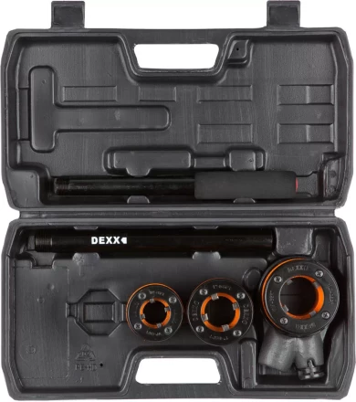 Набор DEXX: Клуппы трубные, с трещоткой 620мм, №3: 1/2", 3/4", 1" 28280-H3 купить в Когалыме