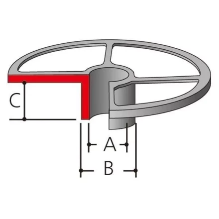 Направляющая втулка Makita 164470-8 (копировальное кольцо для фрезеров Makita 3612C/3620/RP0900/1800/1801/2300/2301) купить в Когалыме