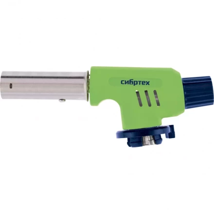 Горелка газовая на бутановый баллон регулятор уровня пламени пьезоподжиг Сибртех 91420 купить в Когалыме