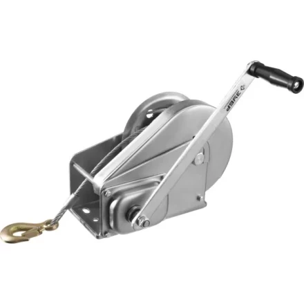 Лебедка ручная барабанная ЗУБР "ПРОФЕССИОНАЛ", подъемная, тросовая, 1.3т, 8м 43117-1.3 купить в Когалыме