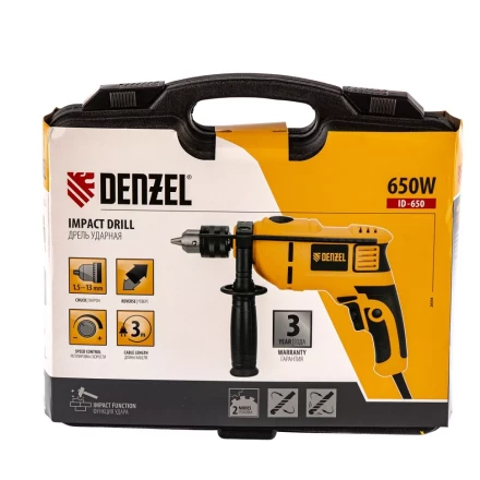Дрель ударная ID-650 Denzel 26304 купить в Когалыме