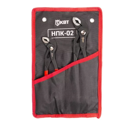 Набор переставных клещей КВТ НПК-02 с кнопочной фиксацией (92053) купить в Когалыме