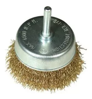 Щетка для дрели ф50мм чашечная сталь латунированная 51508 купить в Когалыме