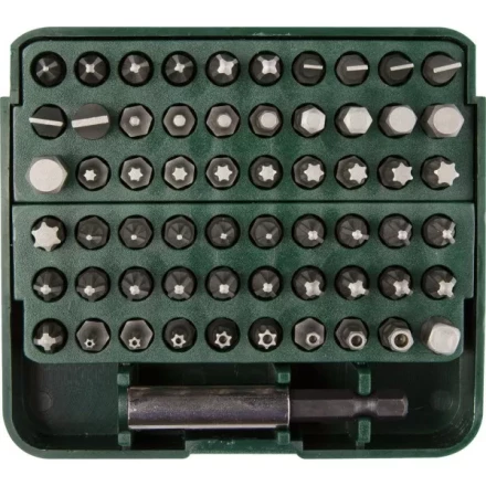 Набор бит "GRAND-61" с адаптером, KRAFTOOL 26140-H61, в пластиковом боксе, Cr-V, 61 предмет 26140-H61 купить в Когалыме