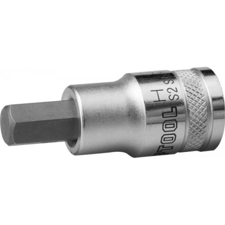 Торцовая бита-головка KRAFTOOL &quot;INDUSTRIE QUALITAT&quot;, материал S2, HEX, сатинированная, 1/2&quot;, H10 27908-10_z01 купить в Когалыме