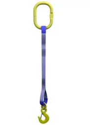 Строп текстильный одноветвевой 1СТ 10 т   L=5 м SF6 250 мм без кч. с ОВ 11.2 т