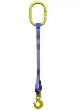 Строп текстильный одноветвевой 1СТ 10 т   L=5 м SF6 250 мм без кч. с ОВ 11.2 т купить в Когалыме