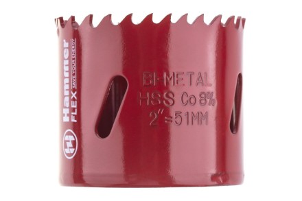 Коронка биметаллическая HAMMER Ф51х38мм 5/8&quot; BiMETALL (224-010) купить в Когалыме
