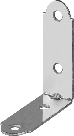 ЗУБР УМ-1.5, 40 x 40 x 17 x 1.5 мм, белый цинк, узкий мебельный уголок (31032-40) купить в Когалыме