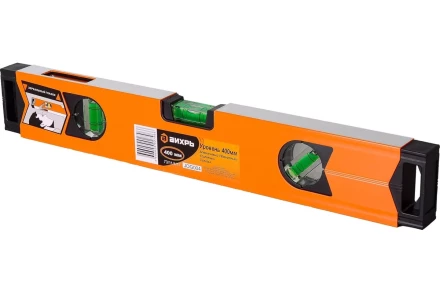 Уровень алюминиевый «Магнитный» 400мм 3 глазка фрезерованный Вихрь 73/11/4/17 купить в Когалыме