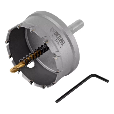 Коронка по металлу твердосплавная, 73 мм Denzel 724021 купить в Когалыме