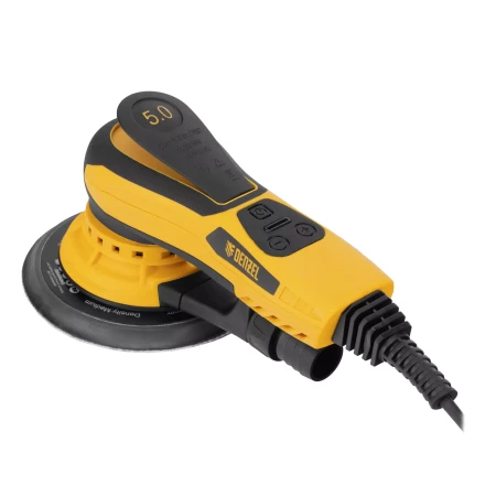 Машина шлифовальная орбитальная бесщет Denzel OS-150-BL 27606, 350 Вт, 4000-10000 об/мин купить в Когалыме