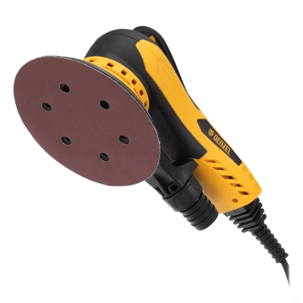 Машина шлифовальная орбитальная бесщет Denzel OS-150-BL 27606, 350 Вт, 4000-10000 об/мин купить в Когалыме