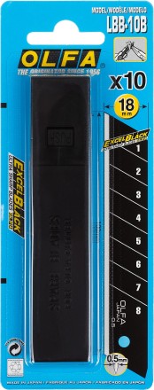 Лезвие OLFA BLACK MAX сегментированное, 18х100х0,5мм, 10шт OL-LBB-10B купить в Когалыме