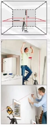 Лазерный уровень LX360 DENZEL 35075 купить в Когалыме