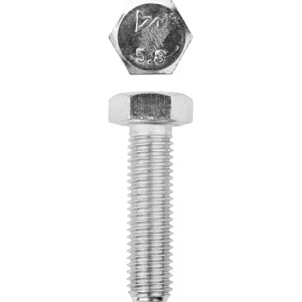 Болт ЗУБР "МАСТЕР" с шестигранной головкой, ГОСТ 7798-70, класс прочности 5.8, оцинкованный, M12x50мм, 5кг 303080-12-050 купить в Когалыме
