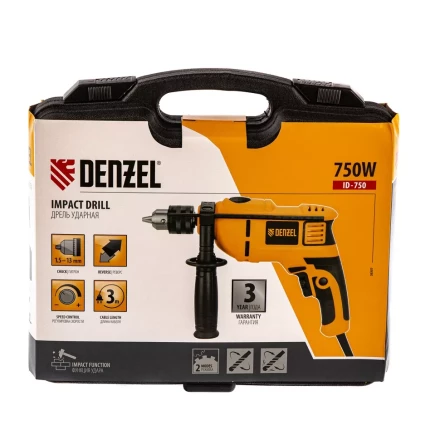 Дрель ударная ID-750 Denzel 26307 купить в Когалыме