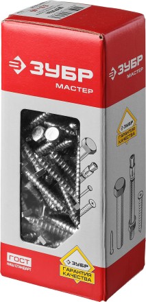 Шурупы ЗУБР &quot;МАСТЕР&quot; с шестигранной головкой, оцинкованные, 6x40мм, 110шт 4-300451-06-040 купить в Когалыме