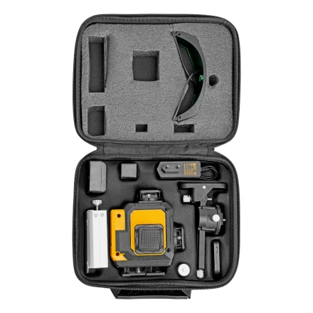 Лазерный уровень мультипризменный DLV 360-4T, 30 м, зеленый луч, Li-Ion 2,4 Aч, штатив// Denzel 350815 купить в Когалыме