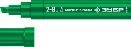 ЗУБР МК-800 зеленый, 2-8 мм клиновидный маркер-краска (06327-4) купить в Когалыме