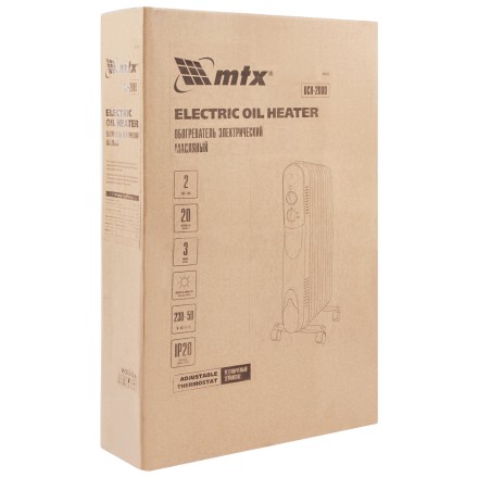 Масляный обогреватель MTX OCH-2000, 230 В, 2000 Вт // MTX 98303 купить в Когалыме