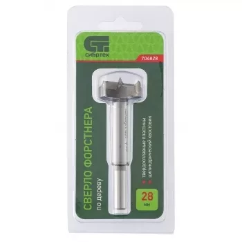 Сверло Форстнера по дереву 28 мм цилиндрический хвостовик СИБРТЕХ 704828 купить в Когалыме