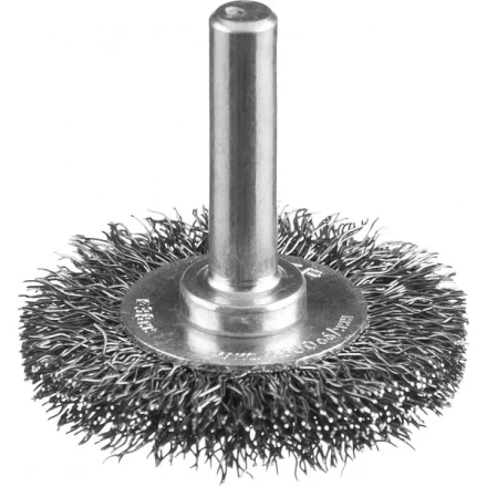 ЗУБР "ПРОФЕССИОНАЛ". Щетка дисковая для дрели, витая стальная проволока 0,3мм, 38мм 35198-038_z02 купить в Когалыме
