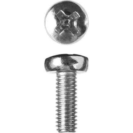 Винт ЗУБР "МАСТЕР" DIN 7985, класс прочности 4.8, оцинкованный, M6x16мм, 5кг 303150-06-016 купить в Когалыме