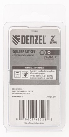 Бита S2x50, 5 шт. Denzel 7711325 купить в Когалыме