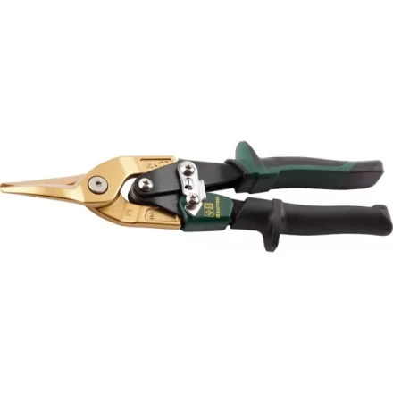 Ножницы по твердому металлу KRAFTOOL, двойная рычаж передача, Cr-Mo, титан покрытие, двухкомп ручка, прямые, 260мм 2327-S купить в Когалыме