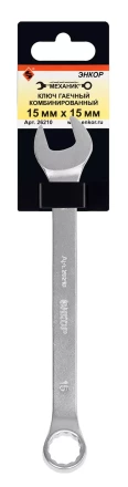Ключ гаечный комбинированный 15x15 Энкор 26210 купить в Когалыме
