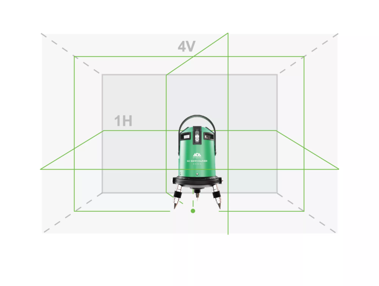 Построитель лазерных плоскостей  лазерный уровень ADA 6D Servoliner GREEN ADA купить в Когалыме