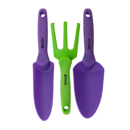 Набор садового инструмента Palisad 630218, пластиковый, гелевые рукоятки, 3 предмета, Nylon Soft купить в Когалыме