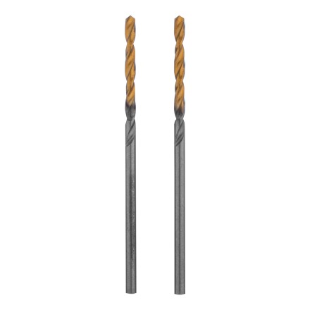 Сверло спиральное по металлу Denzel 2 x 49 мм, Р6М5, Golden Tip , 2шт., 718223 купить в Когалыме
