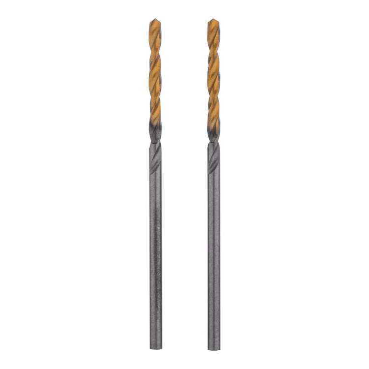 Сверло спиральное по металлу Denzel 2 x 49 мм, Р6М5, Golden Tip , 2шт., 718223 купить в Когалыме