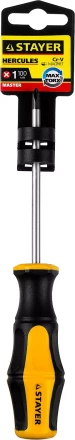 Отвертка STAYER "MASTER" "HERCULES", Сr-V, противоскользящая рукоятка, PH1x100мм 25052-1-10_z02 купить в Когалыме