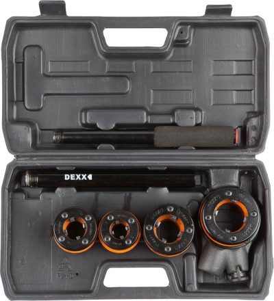 Набор DEXX: Клуппы трубные, с трещоткой 620мм, №4: 1/2&quot;, 3/4&quot;, 1&quot;, 1 1/4&quot; 28280-H4 купить в Когалыме
