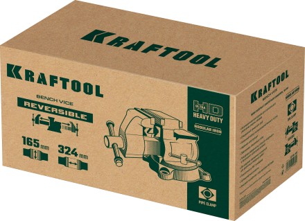 Тиски KRAFTOOL Reversible слесарные 32705-165 купить в Когалыме