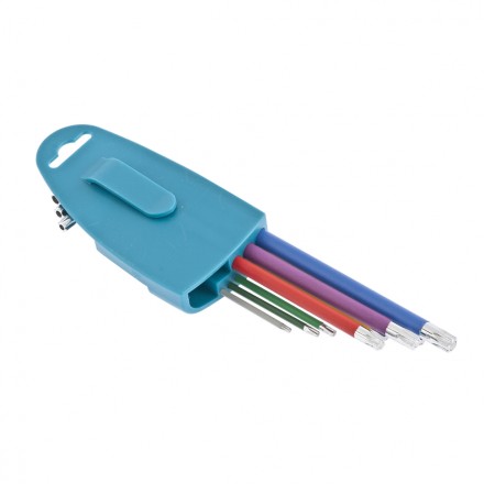 Набор ключей имбусовых TORX-TT T10-T50 магнит S2 экстра-длинные хром/краска 9 шт Gross 16402 купить в Когалыме