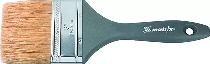 Кисть плоская "Евро" 4" натуральная щетина пластмассовая ручка  MATRIX 83067 купить в Когалыме