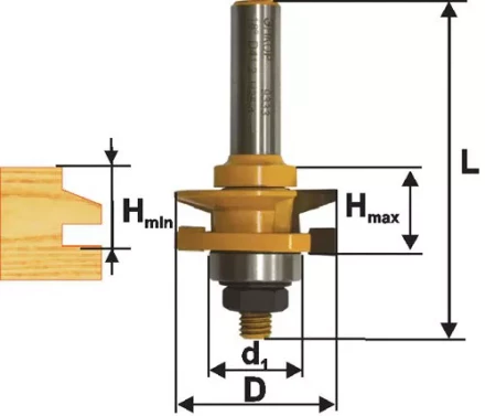 Фреза комбинированная рамочная ф41х24мм хв. 12мм 46525 купить в Когалыме